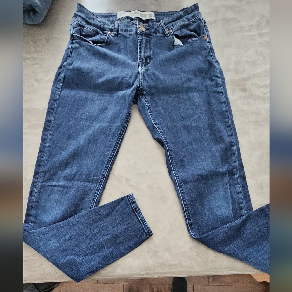 💚 (3 For $25) Barbell Apparel ($200) Athletic Fit Jeans Size 29 Stretch Denim - Picture 2 of 4